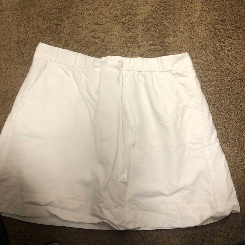 JCrew linen tie waist skirt